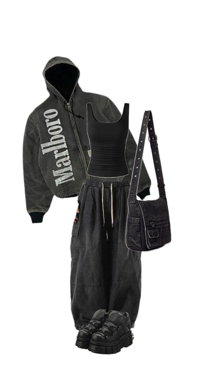 Grunge образ для прогулок