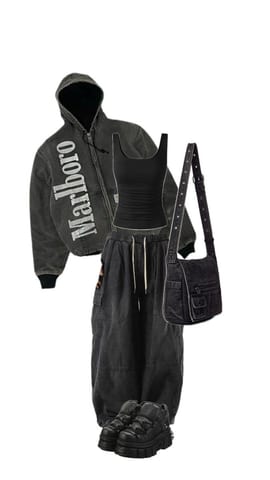Grunge образ для прогулок
